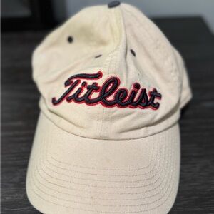 Titleist USA Dad Hat tan blue white and red